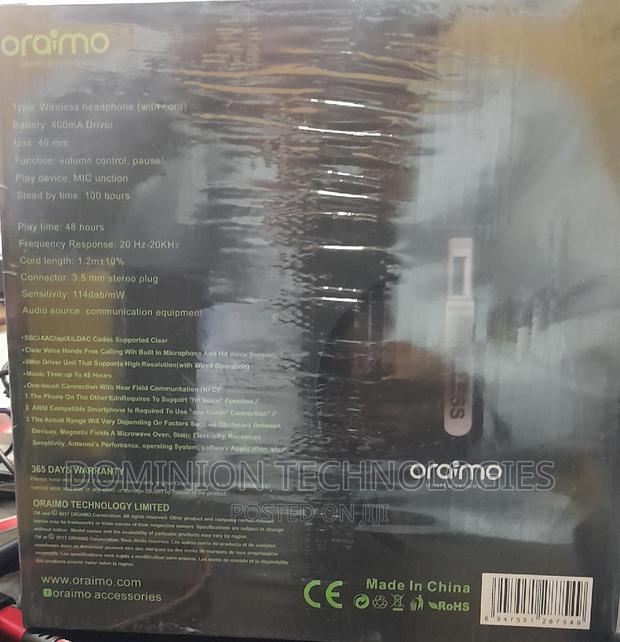 Oraimo or-24 Bluetooth Wireless Headset Youth Bud · Photo 4