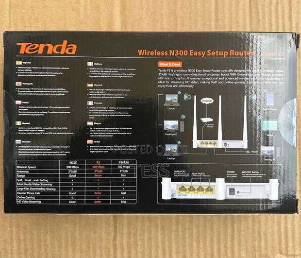 Tenda F3 Wireless N300 Broadband Router (Not a Sim Router) · Photo 4