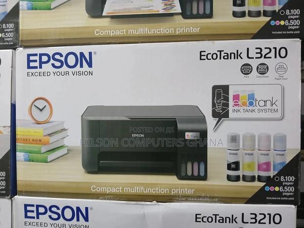 Epson Ecotank L3210 A4 All-in-One Ink Tank Printer – Black