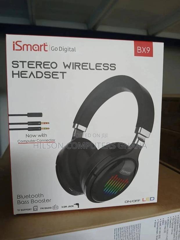 Ismart Bx9 Bluetooth Wireless Prime Sound Headphone - Black photo 2