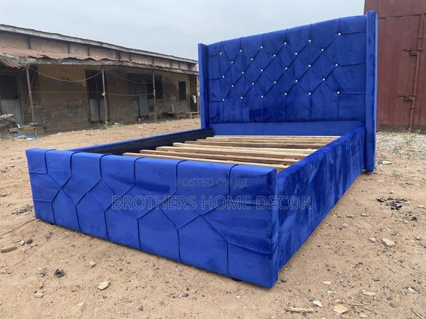 Blue Foreign Queen Size 60/80 Bedframe// Very Durable photo 2