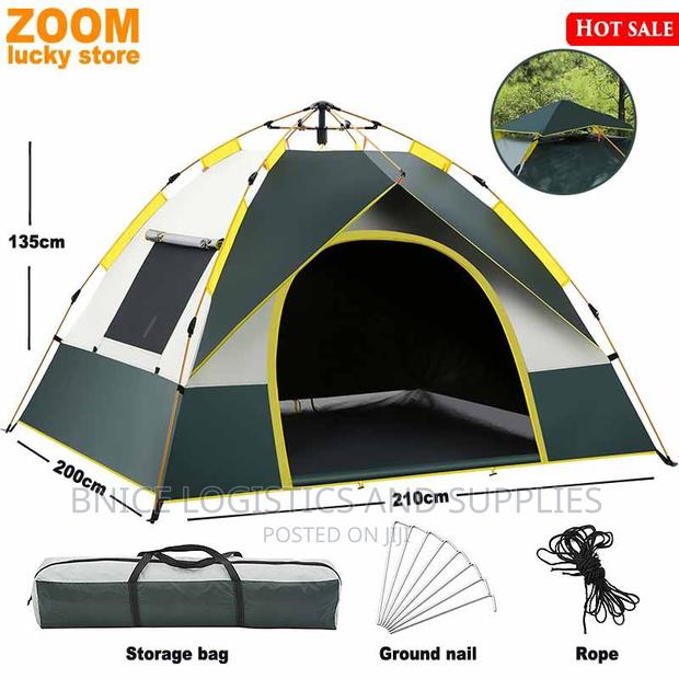 3 Person Automatic Tent, 2 Windows photo 2