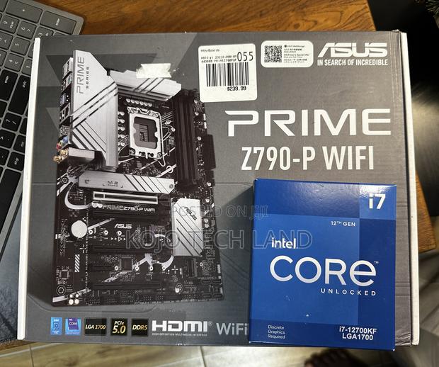 Intel I7 12th Gen CPU ASUS Z790 Motherboard · Photo 1