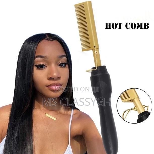 2 in 1 Electric Hot Comb Hair Straightener Curler · Photo 3
