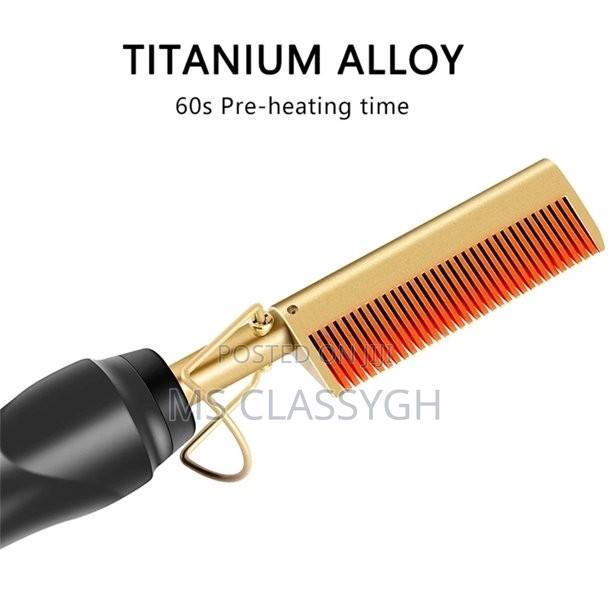 2 in 1 Electric Hot Comb Hair Straightener Curler · Photo 4