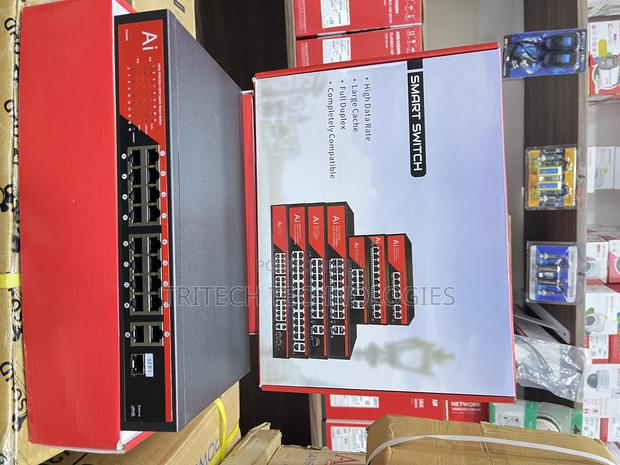 Ai 16port Smart Gigabit Poe Switch +2uplink and +1 SFP · Photo 4