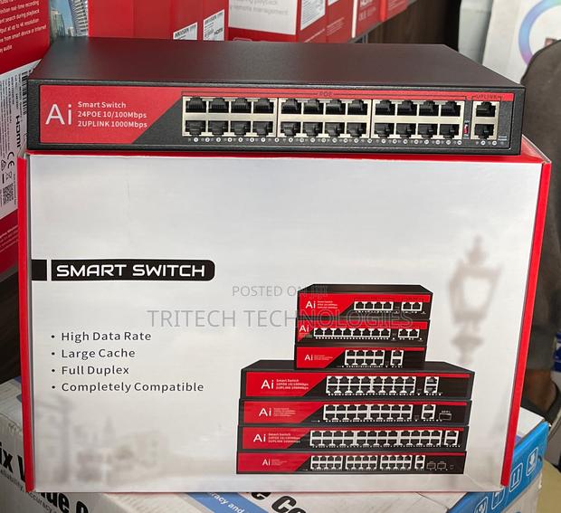 Ai 24port Smart Poe Switch +2uplink Gigabit and +1 SFP · Photo 4