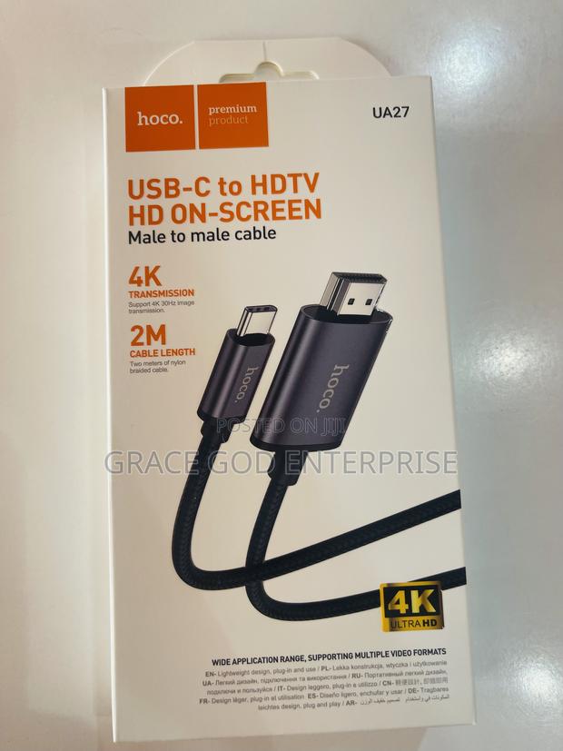 Hoco Usb-c To Hdmi Cable 2m(Black) · Photo 4