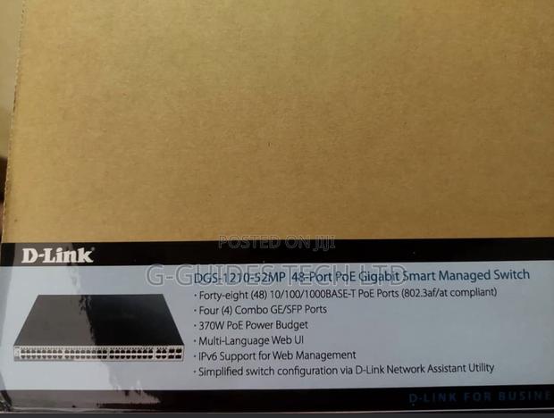 D-Link 48-Port Poe Gigabit Smart Managed Switch DGS-1210-52mp · Photo 4