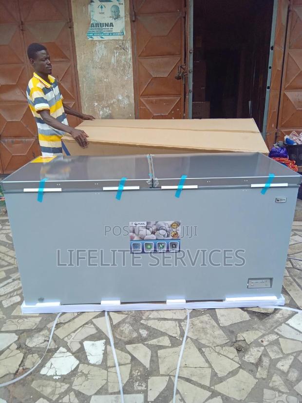 Chest Freezer Pearl 508 Litres(2 Doors+Sliding Glass)
