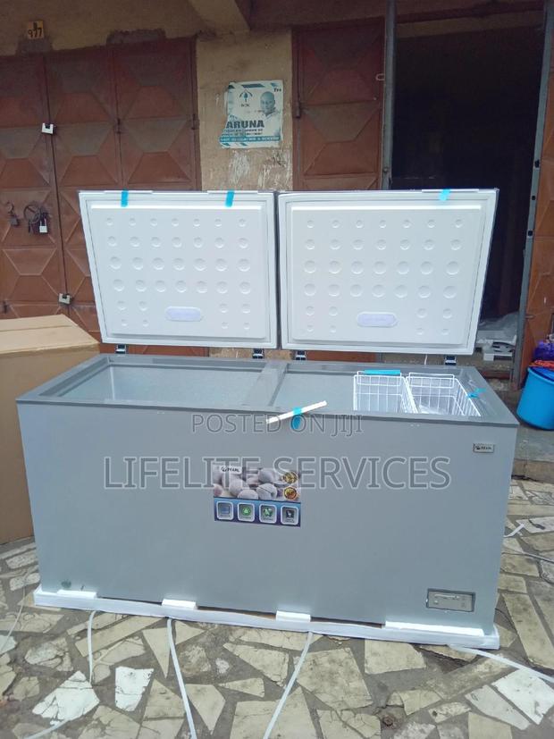 Chest Freezer Pearl 508 Litres(2 Doors+Sliding Glass)