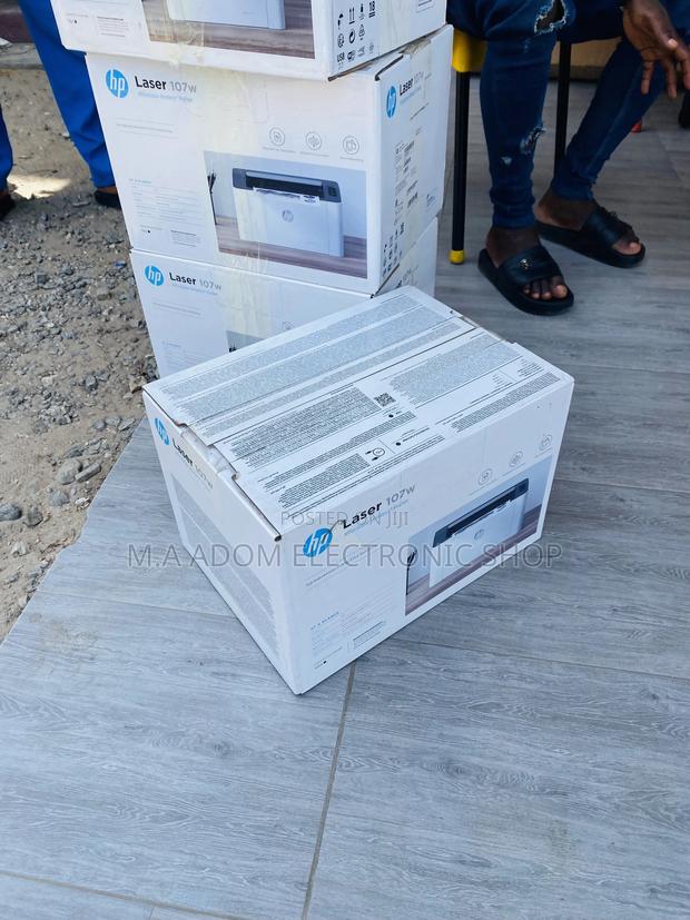 Energy Saving Hp Laser Jet 107W Printer(Black/White). · Photo 2