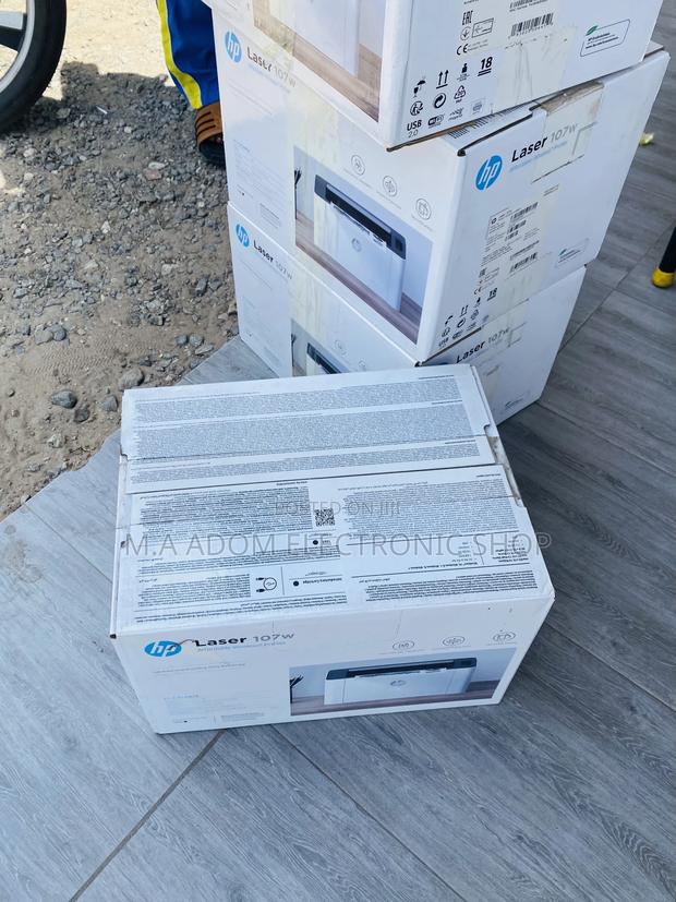 Original Hp Laser Jet 107w Electric Printer(Black/White). · Photo 2