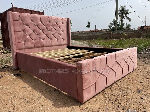 Baby Pink Double Bedframe 54x75// Very Durable And Strong photo 2