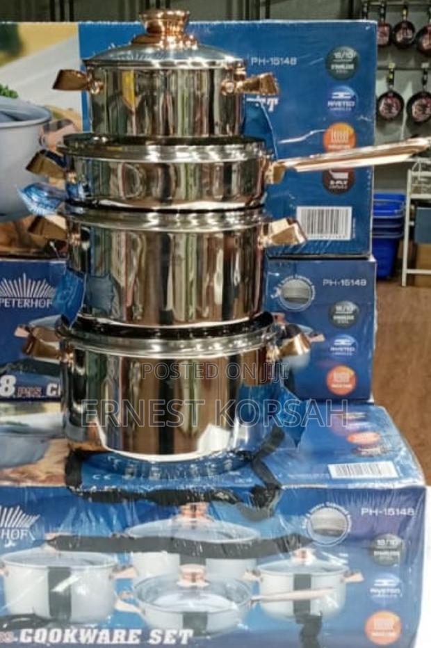 8pcs Peterhof Stainless Steel Cookware Set · Photo 2