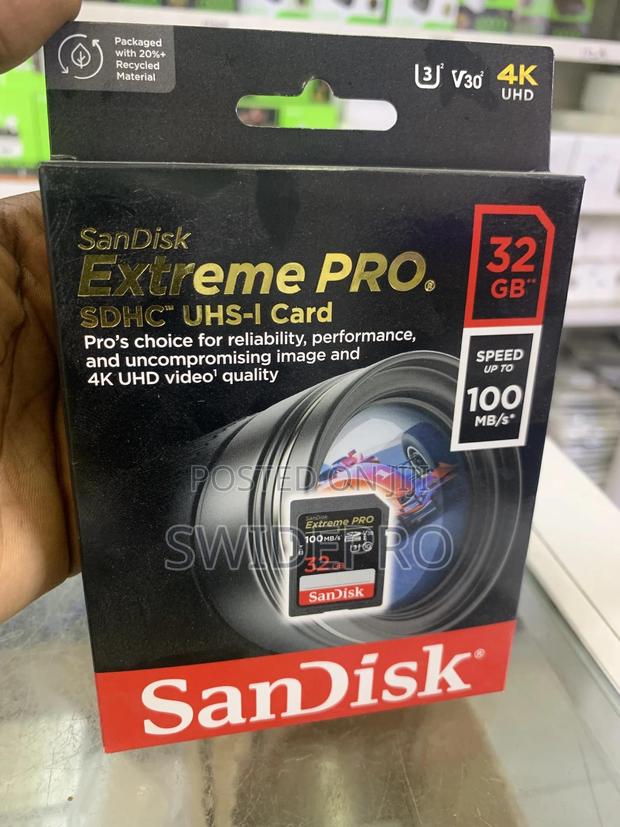 Sandisk 32GB Extreme Pro SDXC Ushs-l UHD Memory Card · Photo 3
