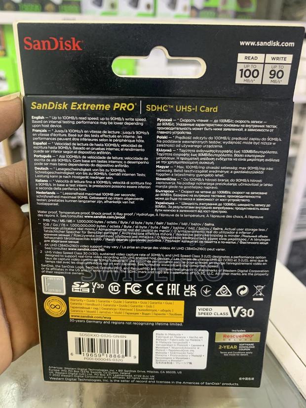 Sandisk 32GB Extreme Pro SDXC Ushs-l UHD Memory Card · Photo 4