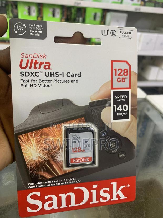 Sandisk 128GB Ultra SDHC UHS-I HD Camera Memory Card 140mb/S · Photo 3