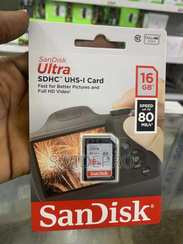 Sandisk 16GB Ultra SDHC UHS-I HD Camera Memory Card 80mb/S · Photo 3