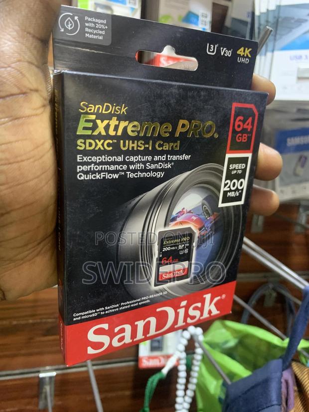 Sandisk 64gb Extreme Pro SDXC Uhs-L Uhd Memory Card · Photo 4