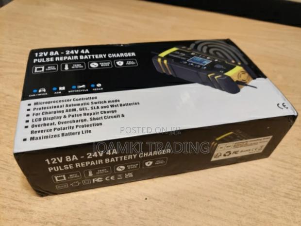 Car Battery Charger,12v/24v Intelligent Pulse Repair LCD photo 6