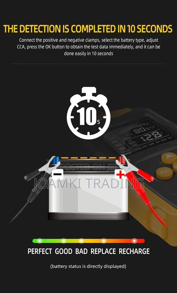 Car Battery Tester 12V 24V, Battery System Analyser photo 8