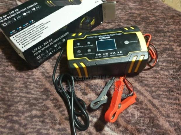 Car Battery Charger,12v/24v Intelligent Pulse Repair LCD photo 7
