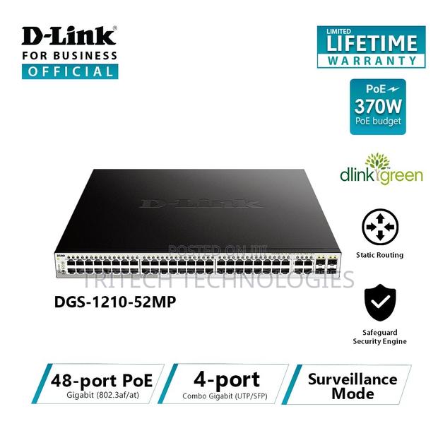 D-Link 52port Gigabit Smart Managed Switch DGS-1210-52mp · Photo 4