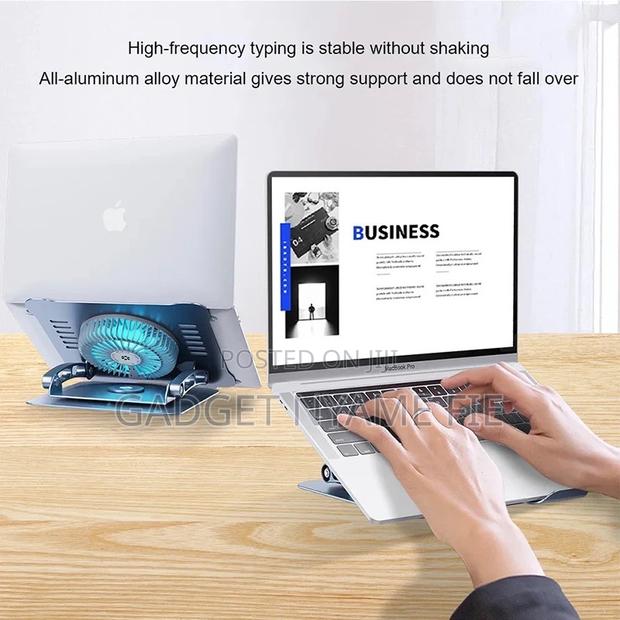 360 Degrees Rotating Laptop Stand With Cooling Fan · Photo 4