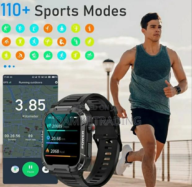 Rugged Smartwatch/Blutooth Call/Health Monitor/Ip68/Ios/Andr photo 8