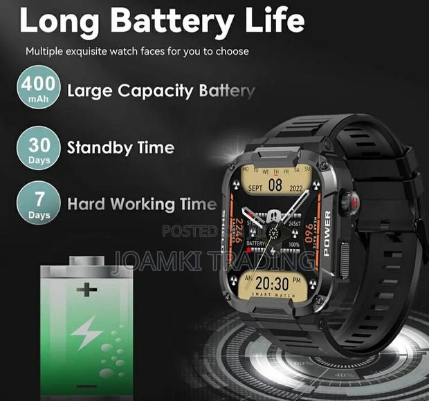 Rugged Smartwatch/Blutooth Call/Health Monitor/Ip68/Ios/Andr photo 7