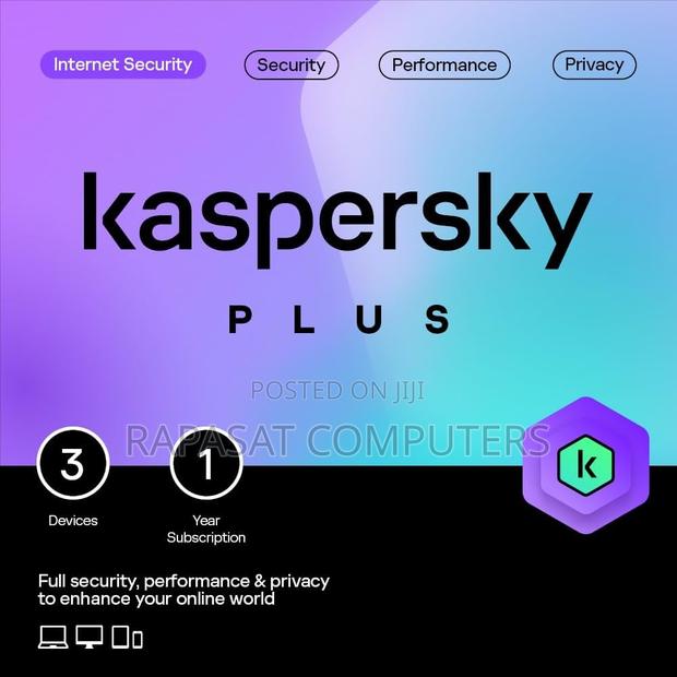Kaspersky 2024 Plus Internet Security - 3 Users for 1 Year