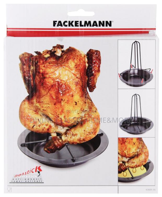 Fackelmann 7.5" Carbon Steel Chicken Roast Rack, Medium · Photo 4