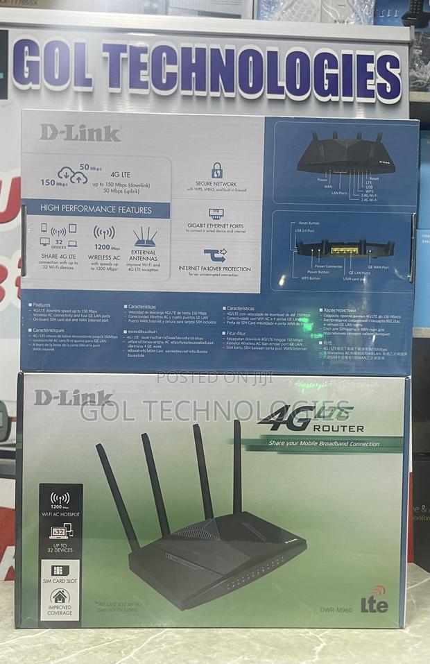 D-Link 4g Universal Sim Router Dual Band Ac1200 Lte Router DWR-M960