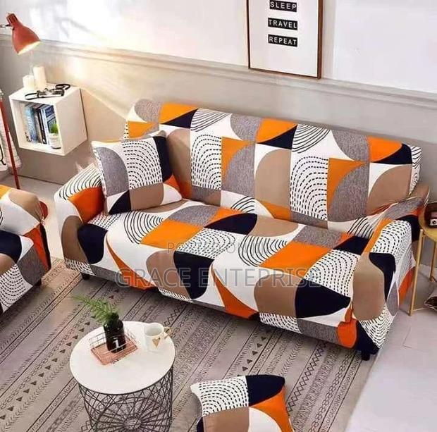 Cotton Elastic Sofa Cover Available in Diff Colour and Sizes · Photo 2