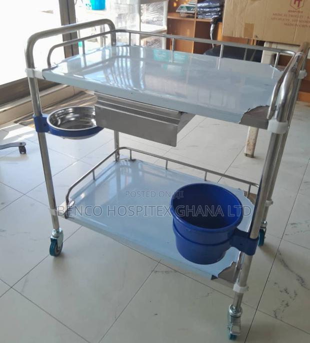 Stainless Trolley 2 Steps With Drawer · Photo 4