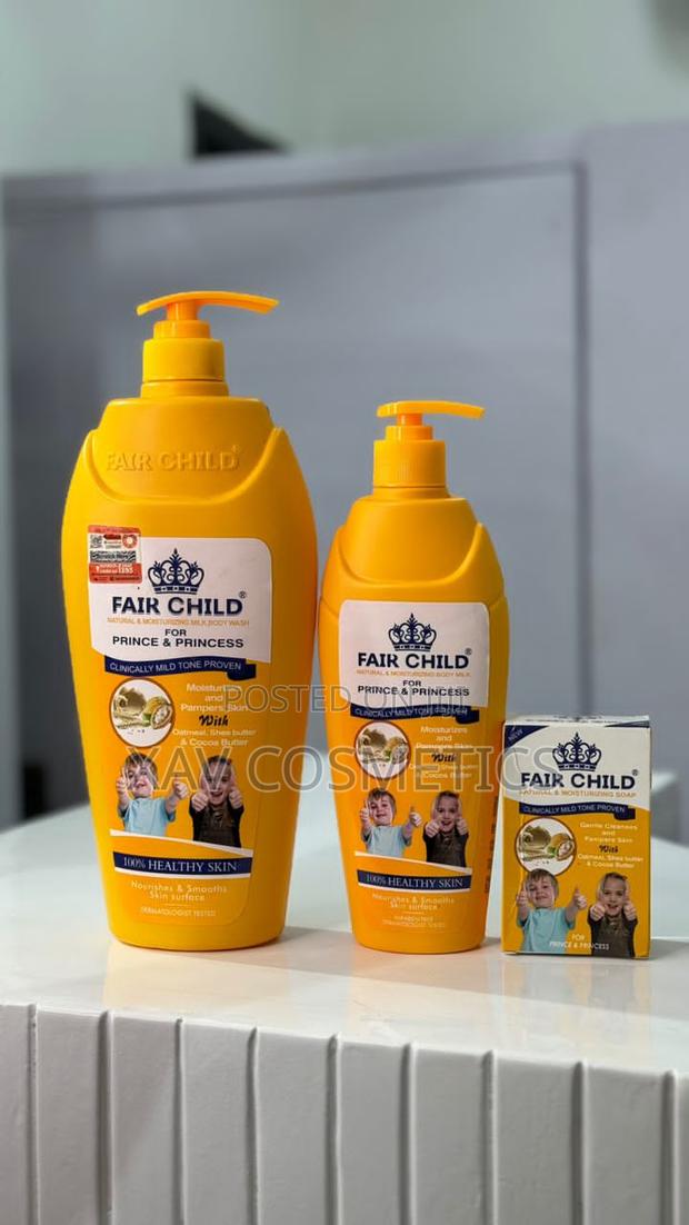 Fair Child Lotion,Wash and Bar Soap. Yellow · Photo 2