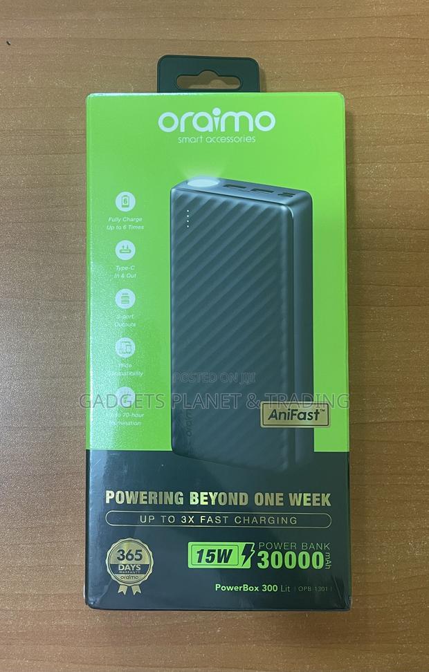 Oraimo Powerbox 300 Lit 30,000mah Power Bank - Opb-1301 · Photo 4