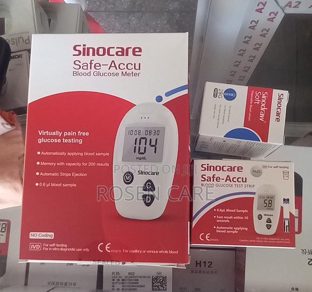 Glucometer Sugar Level Glucose Meter Monitor With 50 Strips · Photo 2