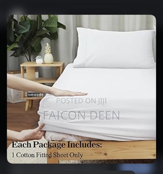 Authentic Cotton 1 Fitted,1flat Bedsheet With 4 Pillow Case · Photo 1