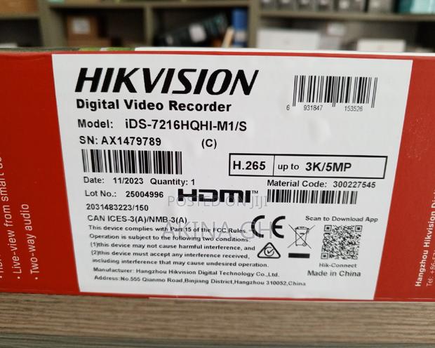 Hikvision 16ch 5mp DVR 2 Two Way Audio Ids-7216hqhi-M2/S · Photo 4