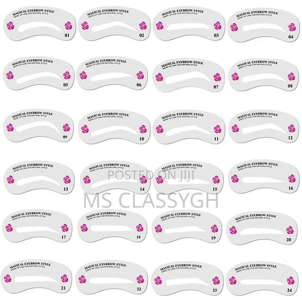 24 Styles Eyebrow Shaping Stencils Shaper Set Eyebrow Templa · Photo 2