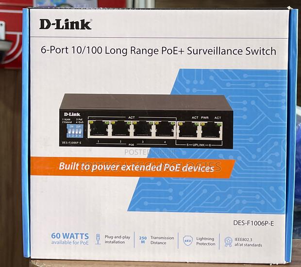 D-Link 4port Poe Switch With 2uplink DES-F1006P-E · Photo 3