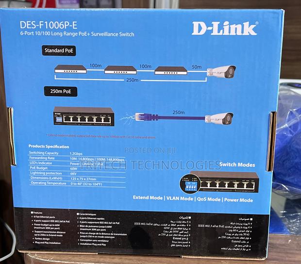 D-Link 4port Poe Switch With 2uplink DES-F1006P-E · Photo 4