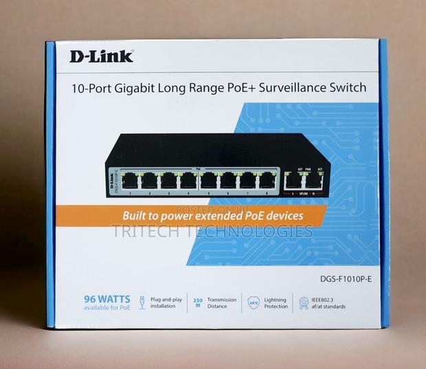 D-Link 8port Gigabit LR Poe Surveillance Switch +2uplink · Photo 3