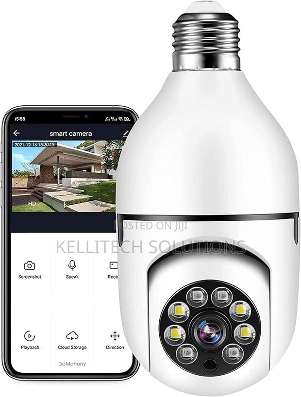 360 Degrees Full Colour Bulb Surveillance Camera