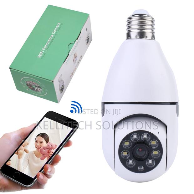 360 Degrees Wifi Smart CCTV Bulb Camera, IOS, Android App · Photo 3