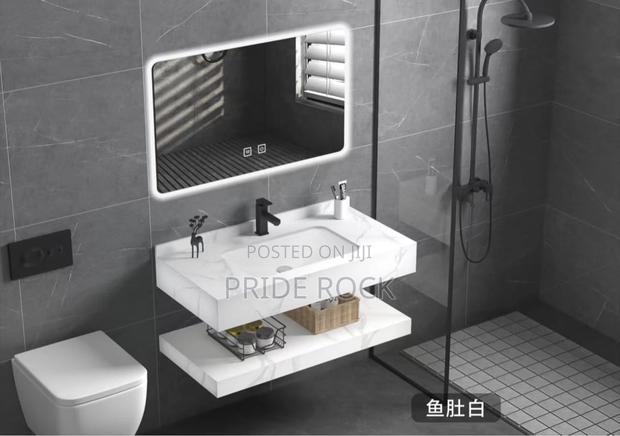 Cabinet Basin With Led Mirror and Mixture Tap · Photo 2