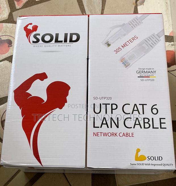 Cat6 Utp Cable 305m Solid (Gray Color) · Photo 4