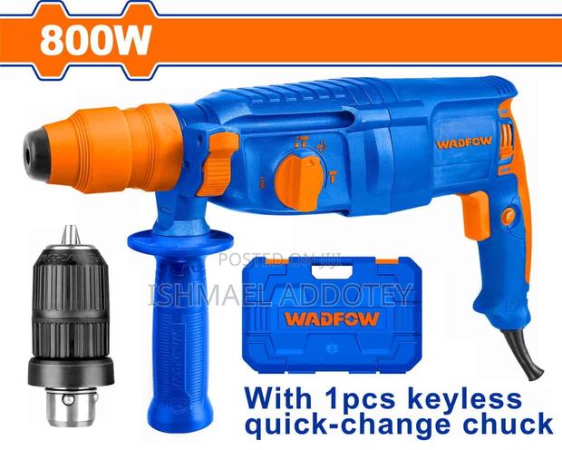 Rotary Hammer// Concrete Drill Machine With Keyless Chuck
